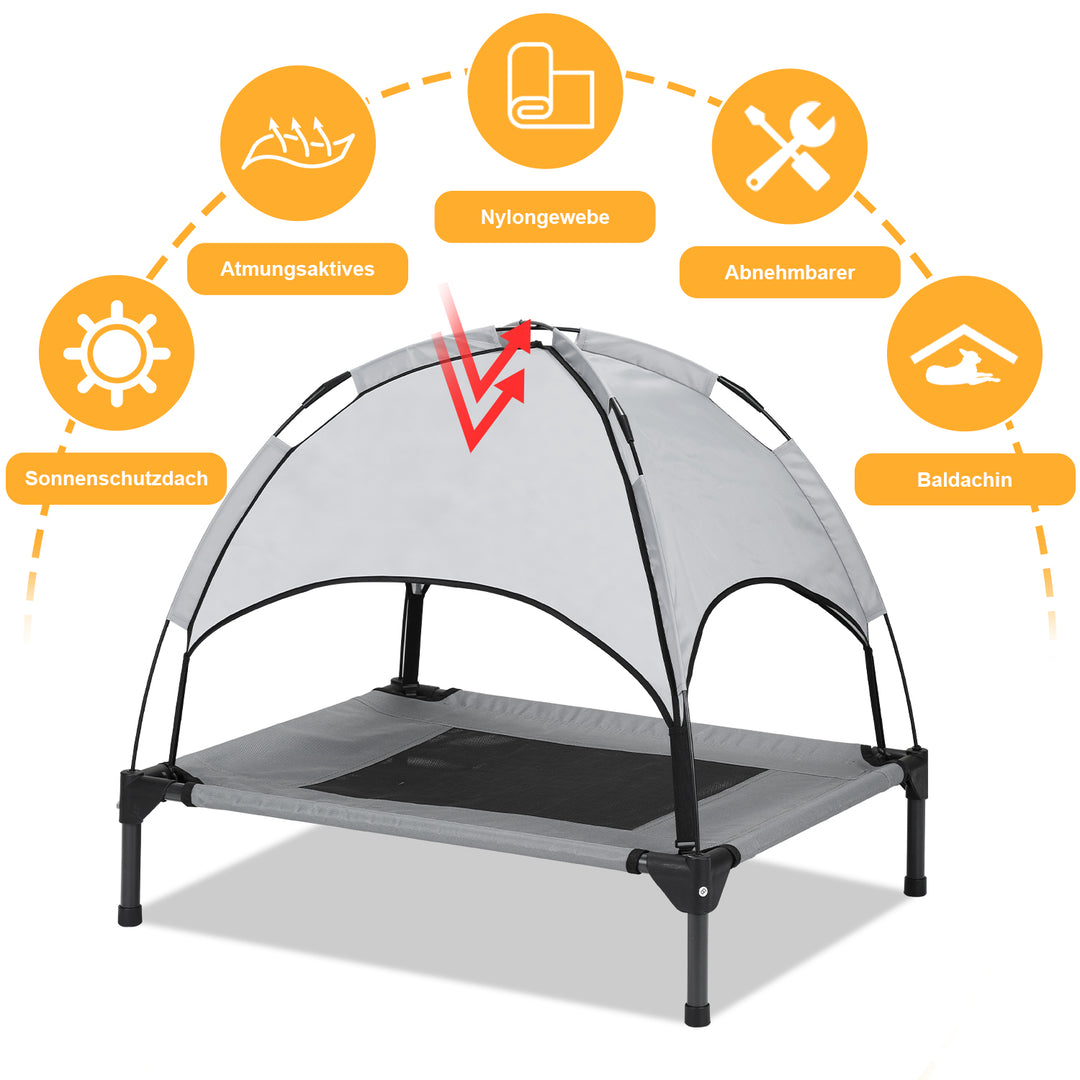 Sonnewelt Haustierbett mit Baldachin für Indoor & Outdoor