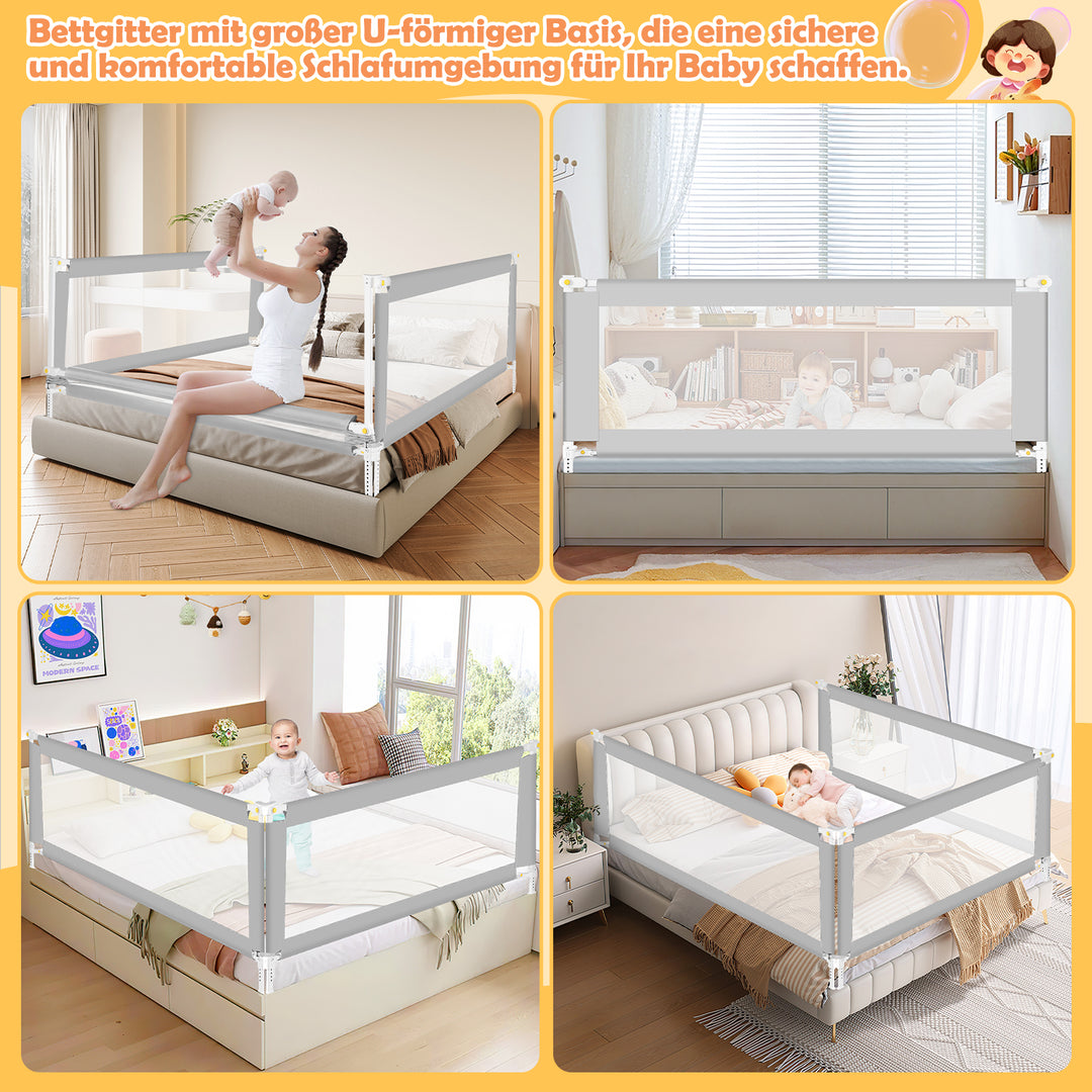 Sonnewelt Bed Guard Children's Bed Guard with U-shaped Base