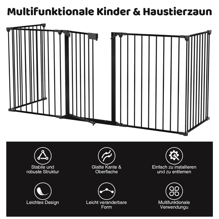 Sonnewelt fireplace protection grille with door 310cm metal oven protection grille
