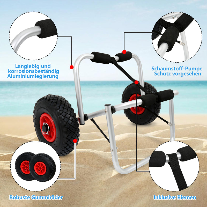 Sonnewelt Foldable Kayak Trolley Boat Trolley 75kg
