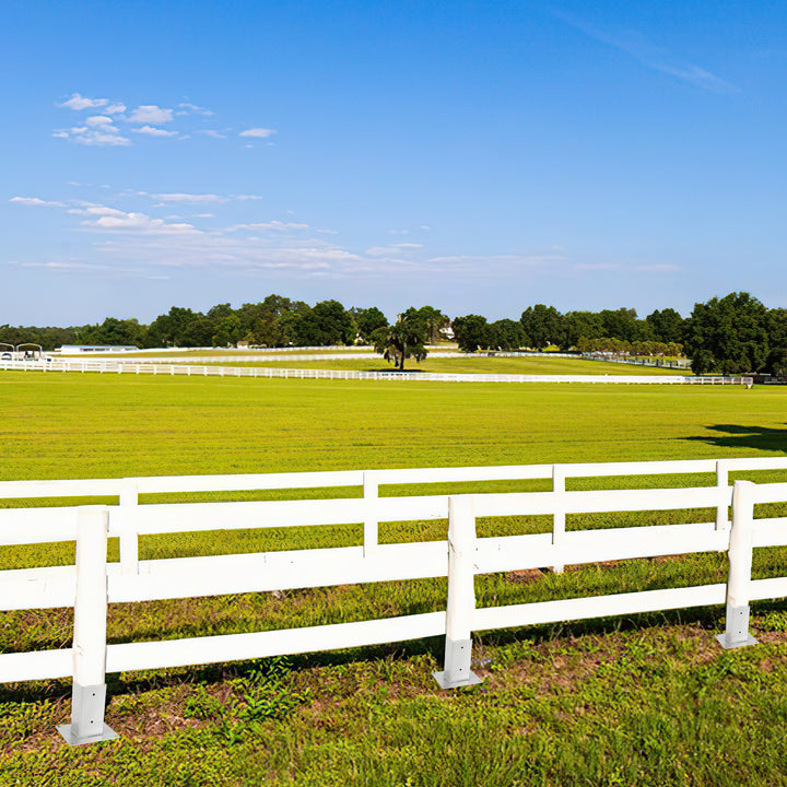 Sonnewelt Pfostenträger Aufschraubhülse Feuerverzinkt 4er Set 70-120mm