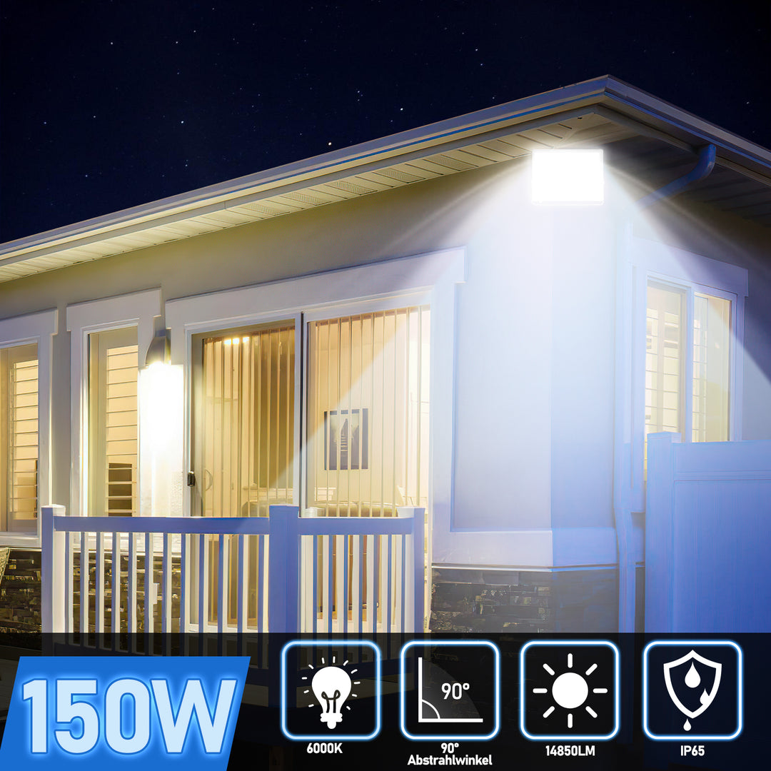 Sonnewelt LED Außenstrahler Kaltweiß IP65 50W-200W