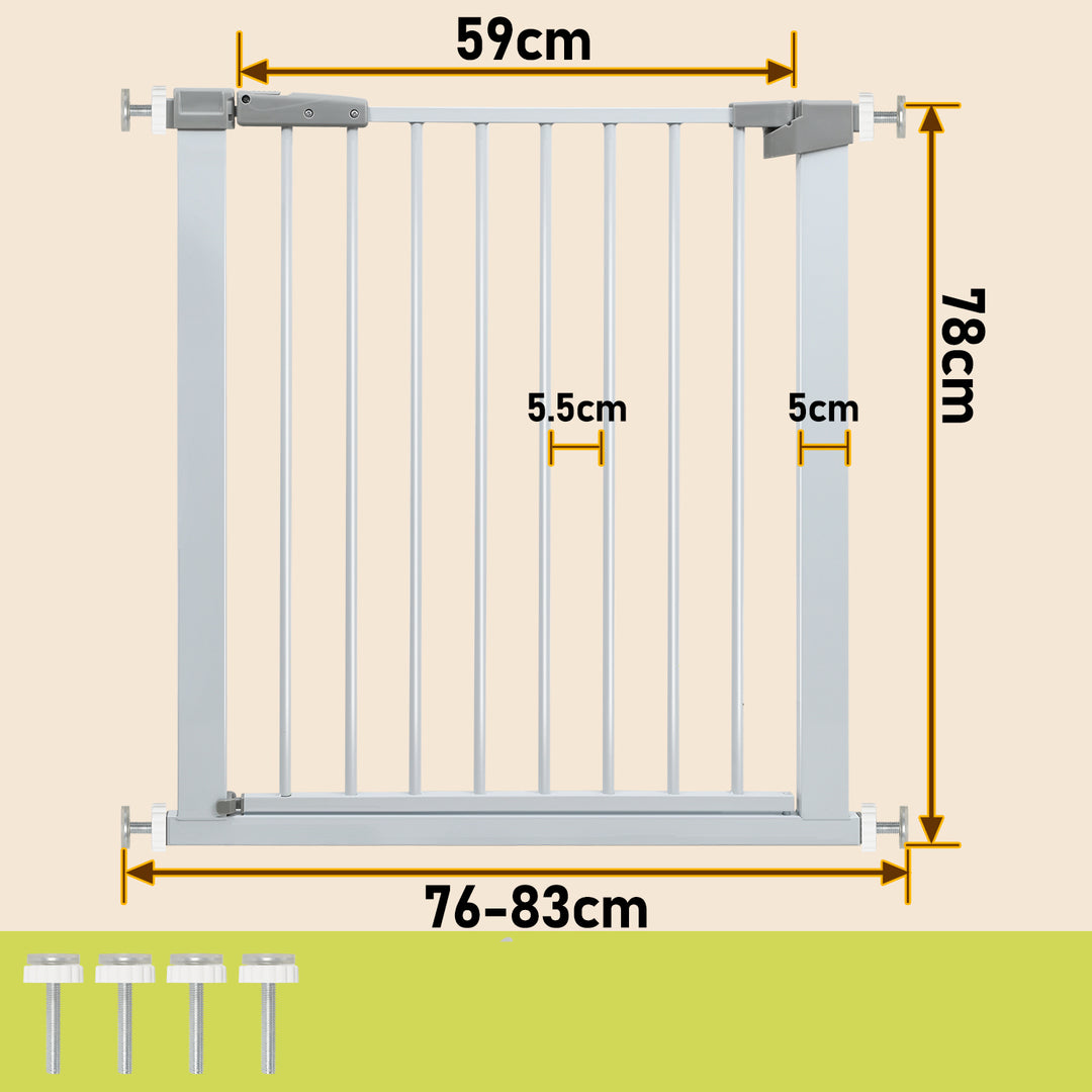 Sonnewelt stair gate children's gate without drilling 76-104cm