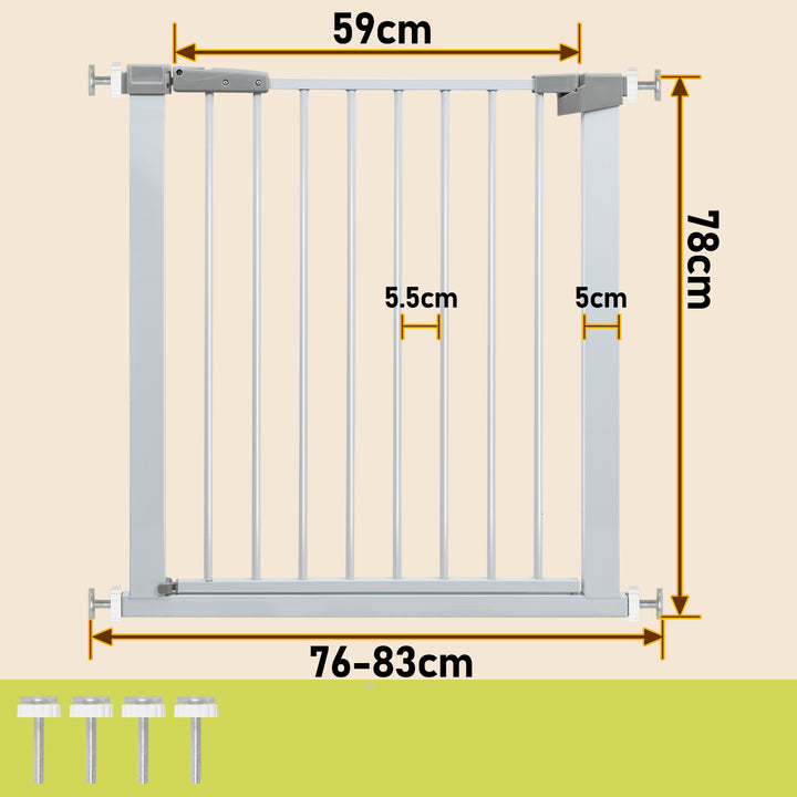 Sonnewelt stair gate children's gate without drilling 76-104cm