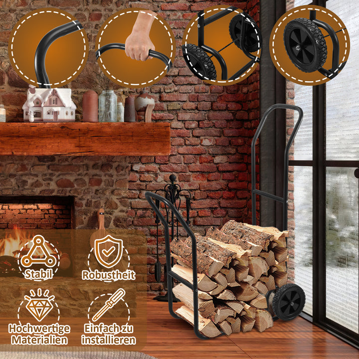 Sonnewelt Kaminholzwagen Holzwagen Brennholzwagen