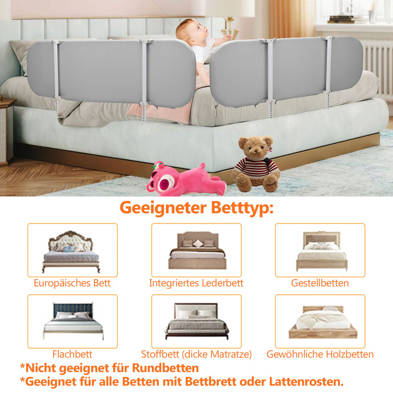 Sonnewelt Bettschutzgitter Rausfallschutz Faltbarer