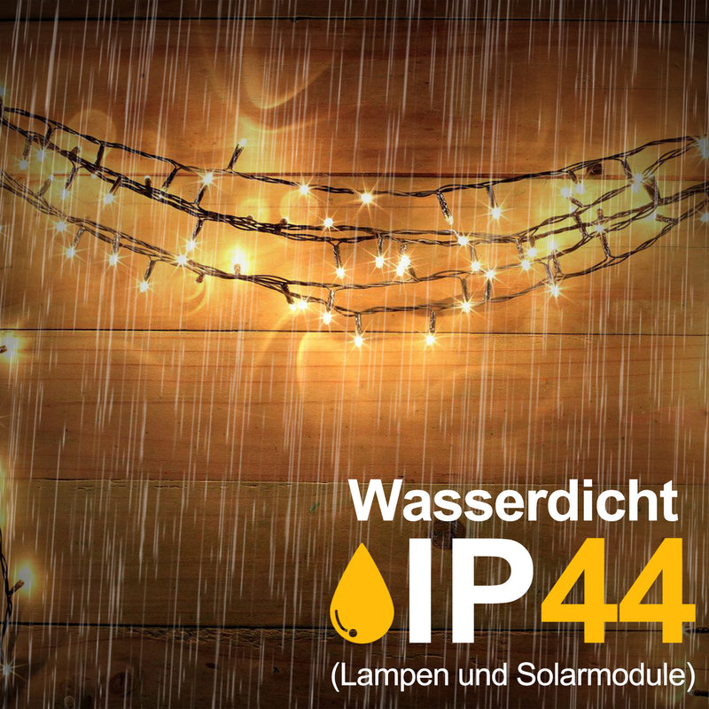 Sonnewelt Solar Lichterkette mit Fernbedienung 30m-100m