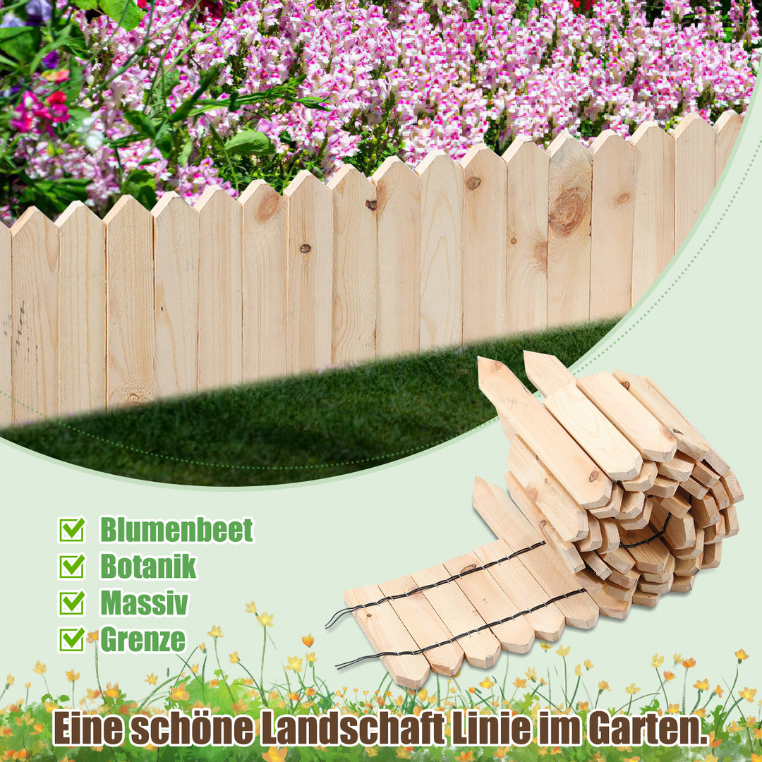 Sonnewelt Rasenkante Beeteinfassung Gartenzaun Holz