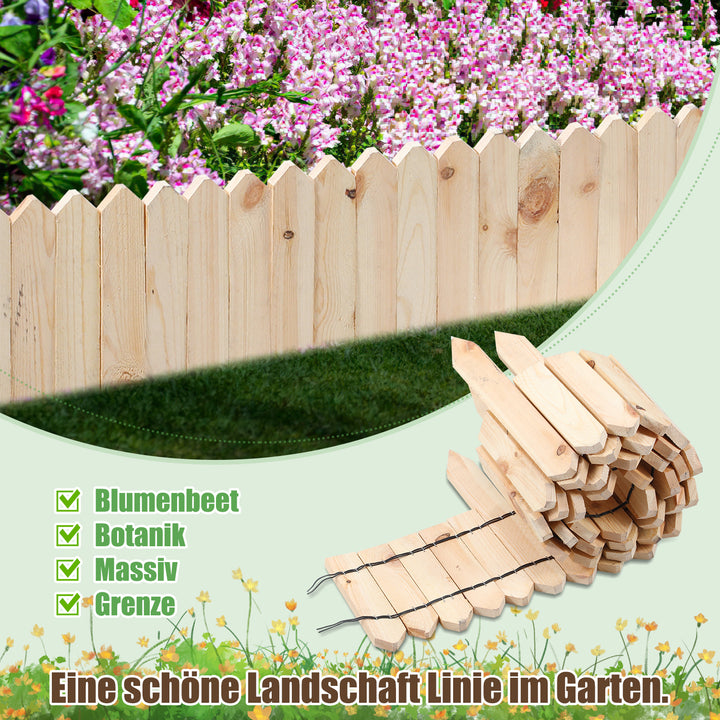 Sonnewelt Rasenkante Beeteinfassung Gartenzaun Holz
