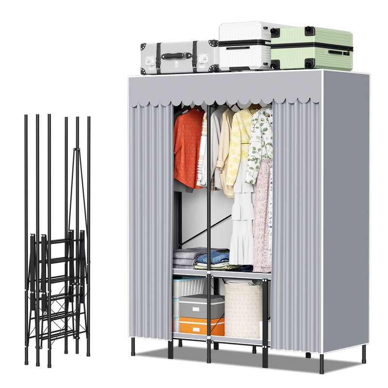 Sonnewelt Klappbarer Kleiderschrank Schlafzimmerschrank