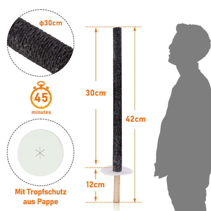 Sonnewelt wax torches torches for outdoor burning time 45 min