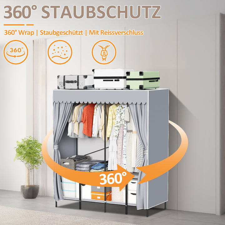 Sonnewelt Klappbarer Kleiderschrank Schlafzimmerschrank