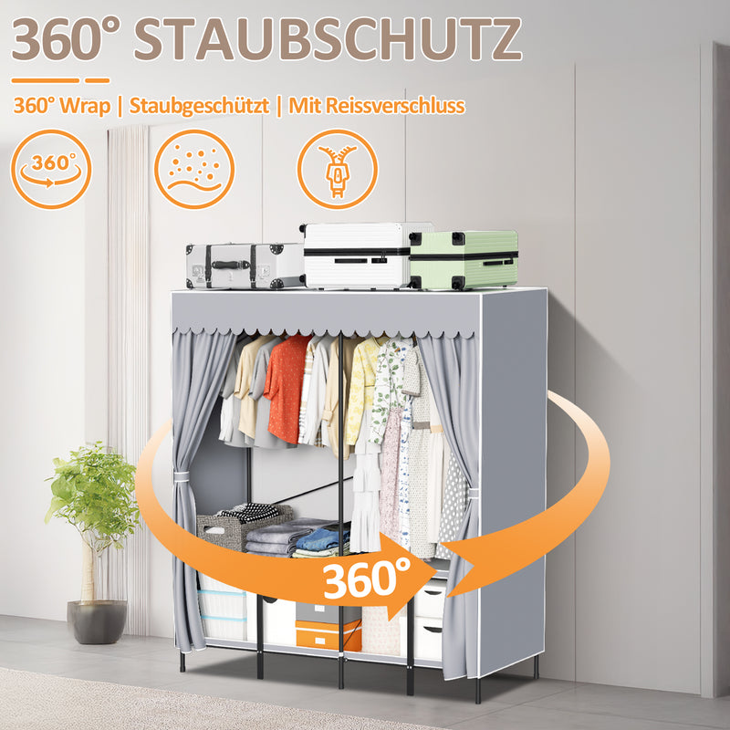 Sonnewelt Klappbarer Kleiderschrank Schlafzimmerschrank