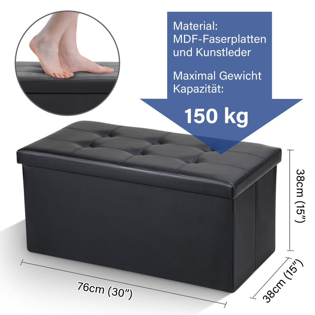 Sonnewelt bench with storage space stool