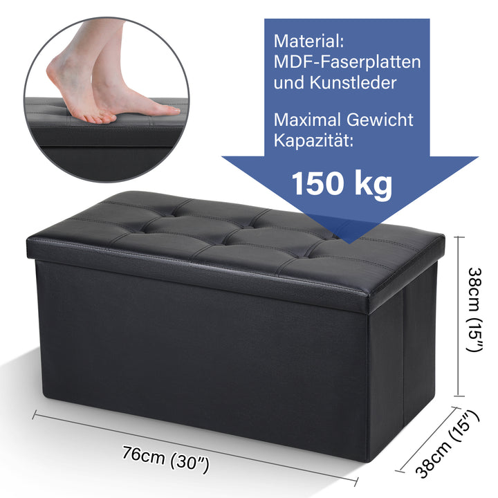 Sonnewelt bench with storage space stool