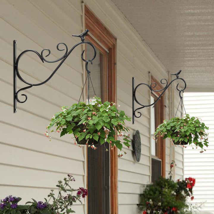 Sonnewelt 2x Blumenampel Wandhalterung