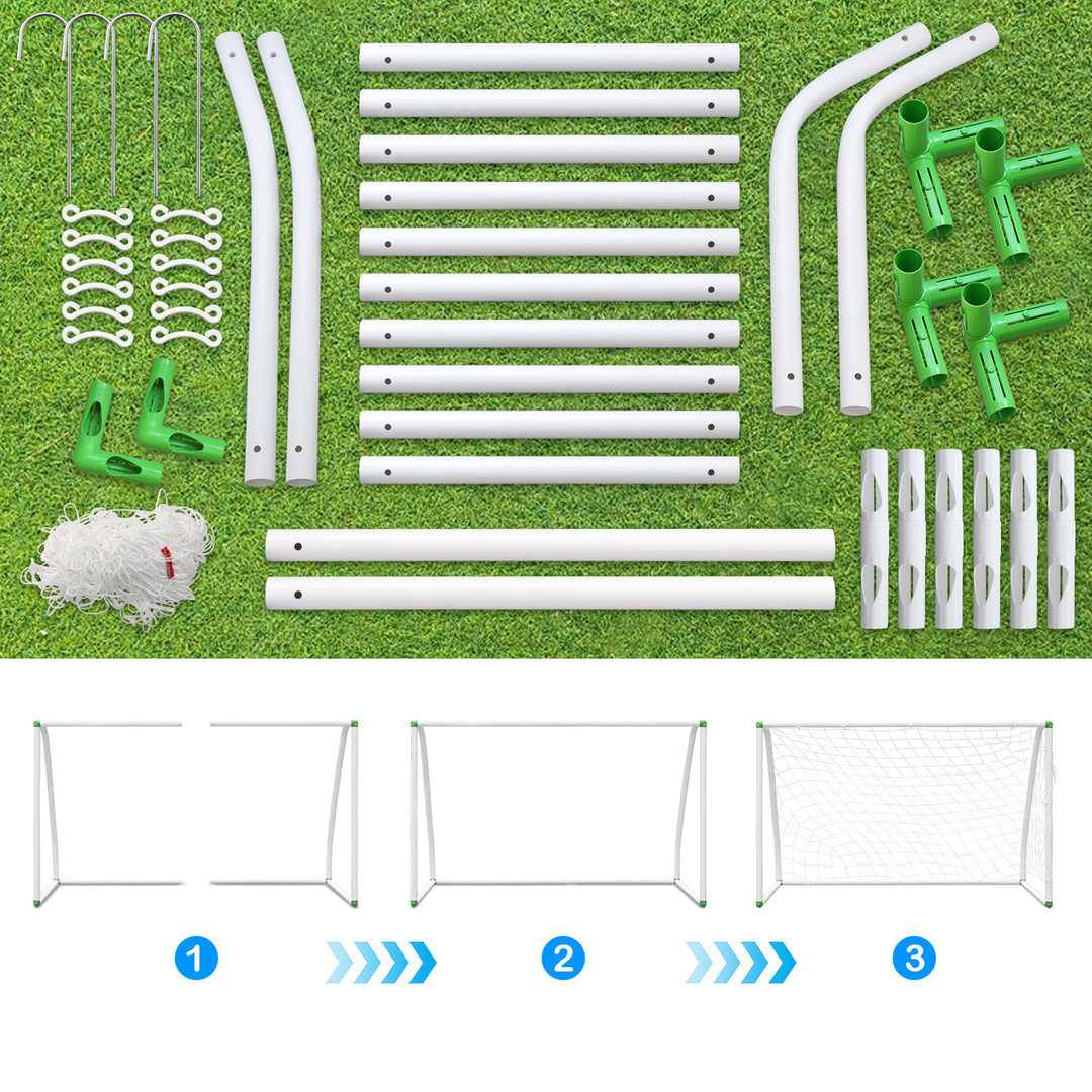 Sonnewelt Fußballtor PVC mit Netz Tragbares