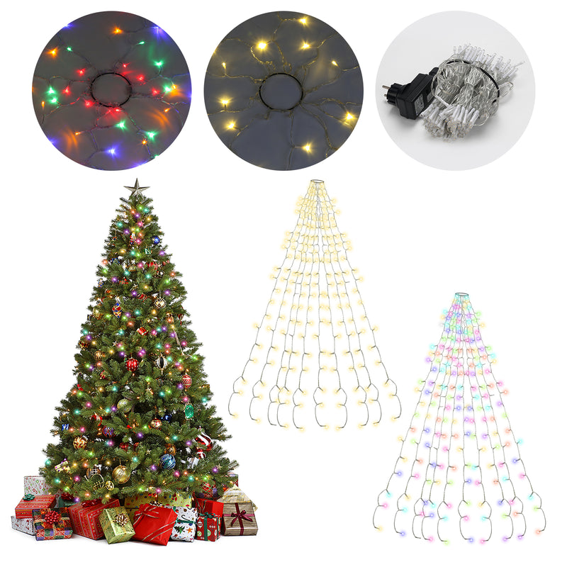 Sonnewelt Christbaumbeleuchtung mit Ring 280 LEDs IP44