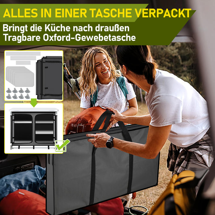 Sonnewelt Campingküche Campingschrank Faltschrank