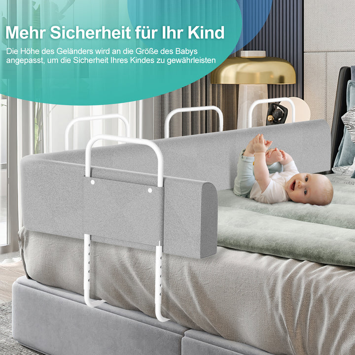 Sonnewelt bed rail fall protection bed deformable 150cm/180cm/200cm