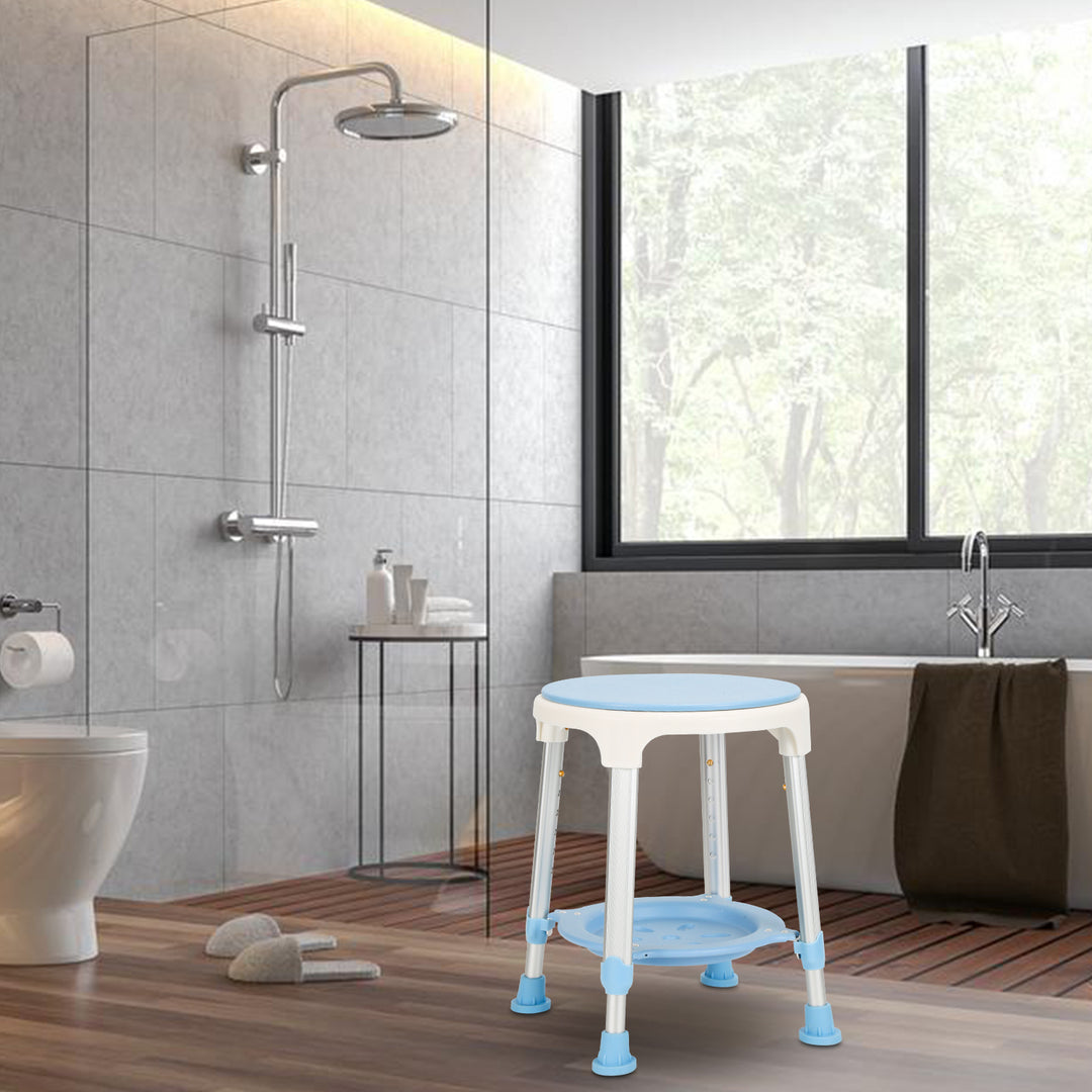 Sonnewelt shower stool 360° rotatable with pallets