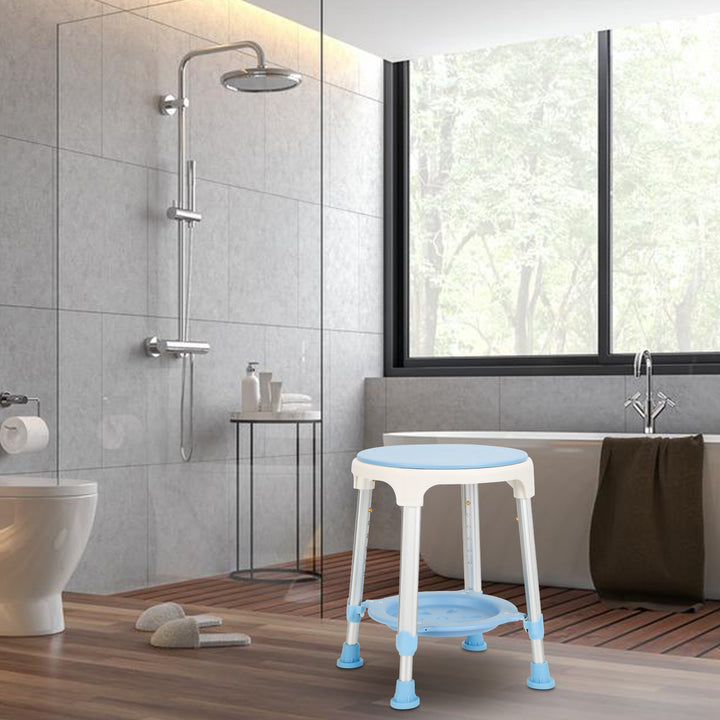 Sonnewelt shower stool 360° rotatable with pallets