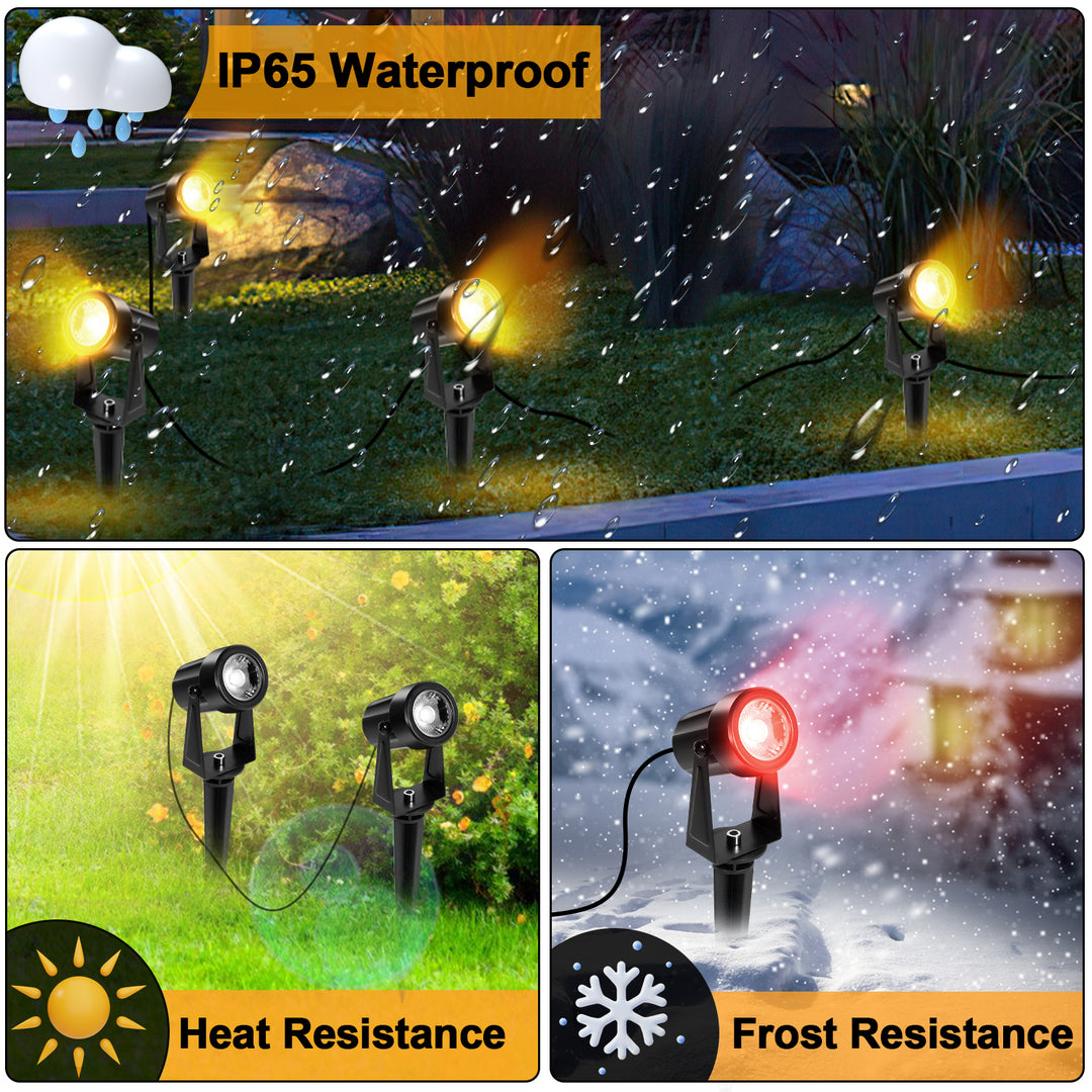 Sonnewelt LED Gartenbeleuchtung Gartenleuchte Warmweiß IP65 6er Set