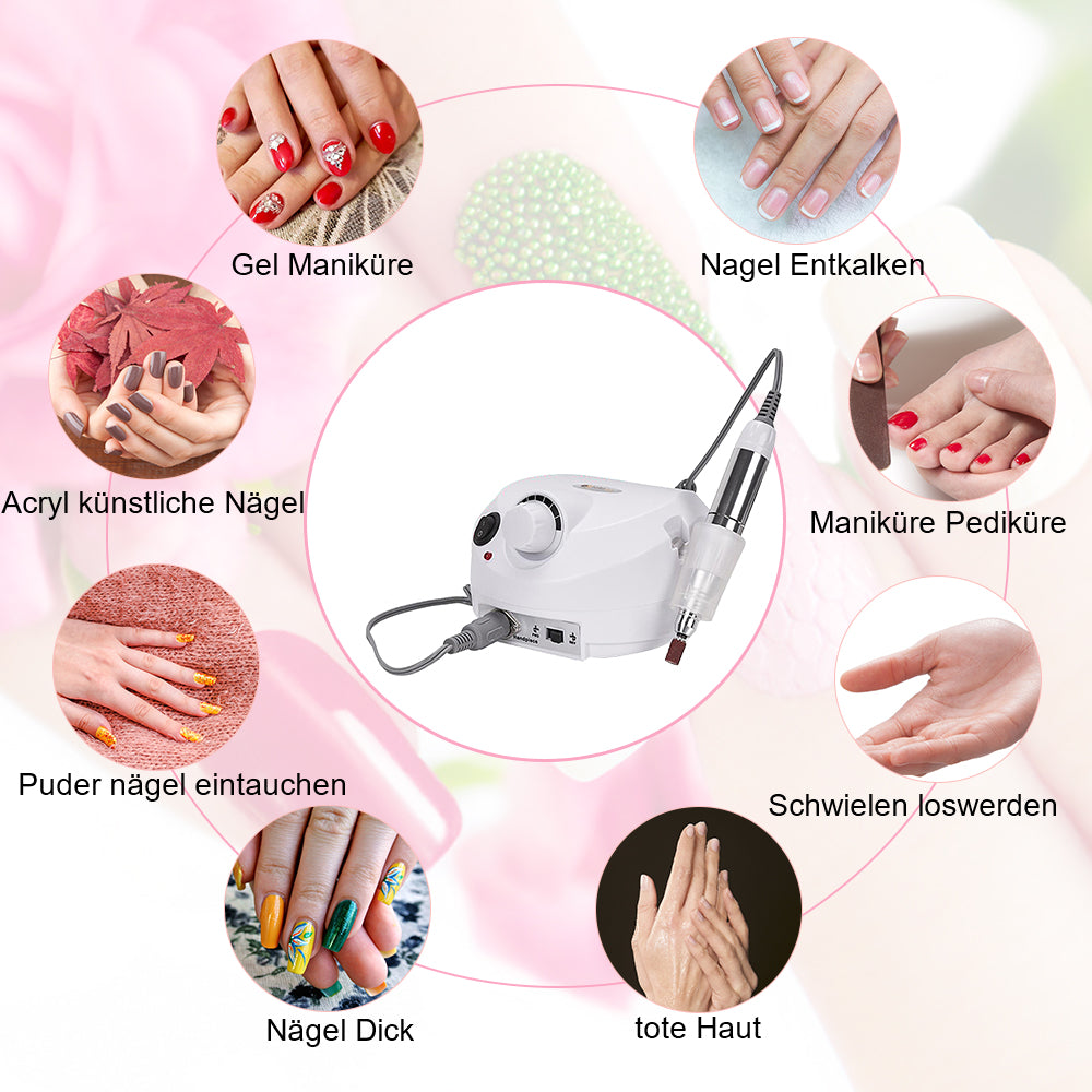 Sonnewelt Electric Nail Cutter 30000 rpm Nail File Pedicure