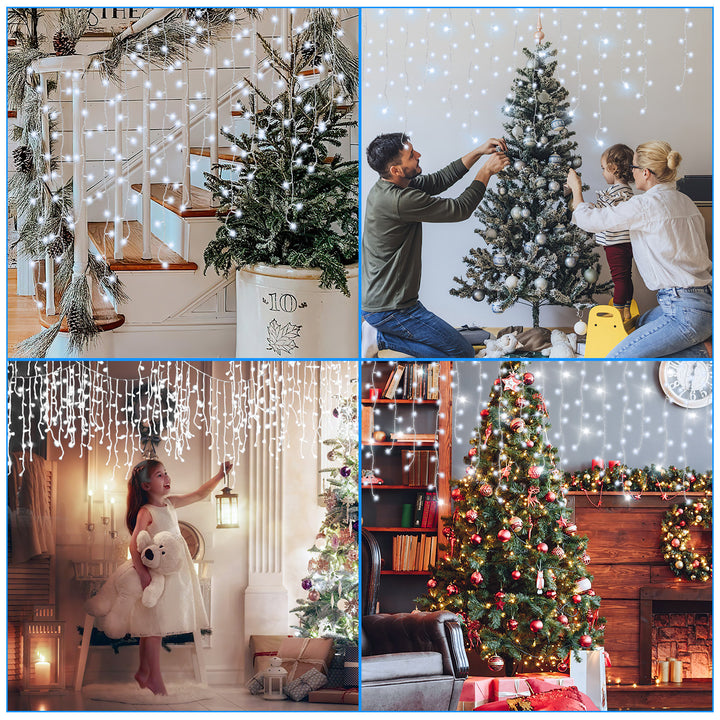 Sonnewelt Solar Icicle String Lights with Remote Control 5m-15m