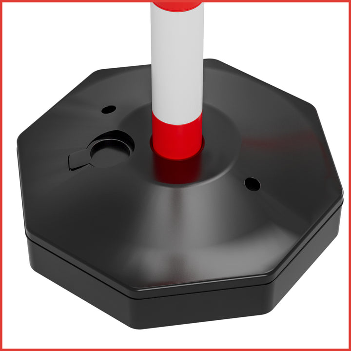 Sonnewelt 2X Absperrpfosten Kettenpfosten Kunststoff 1,4 m