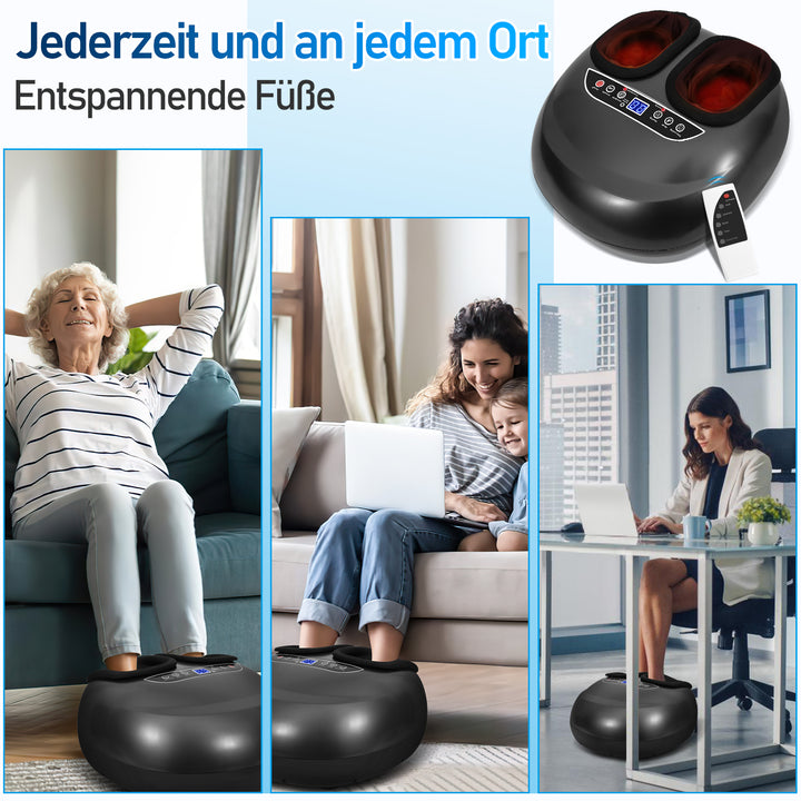 Sonnewelt foot massager with heating function kneading massage