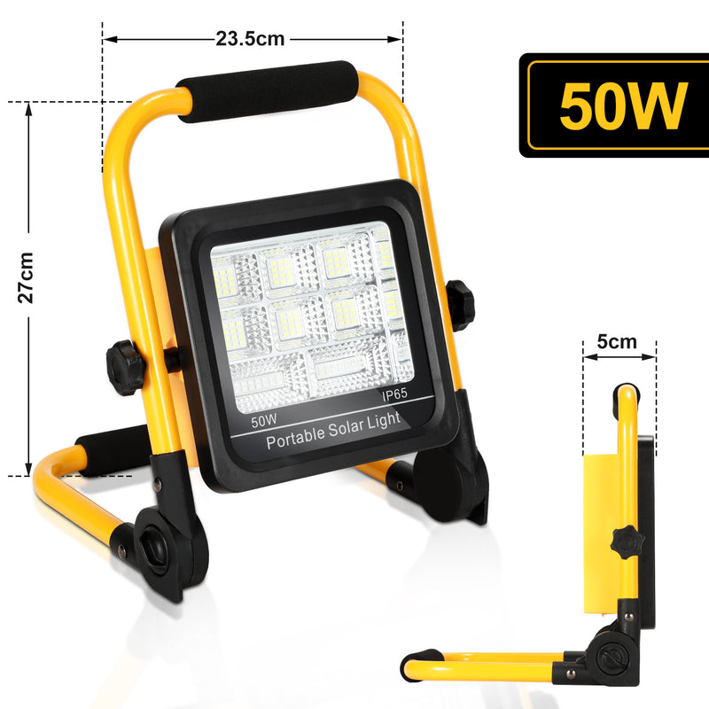 Sonnewelt LED Akku Fluter Baustrahler Solar 50W/100W