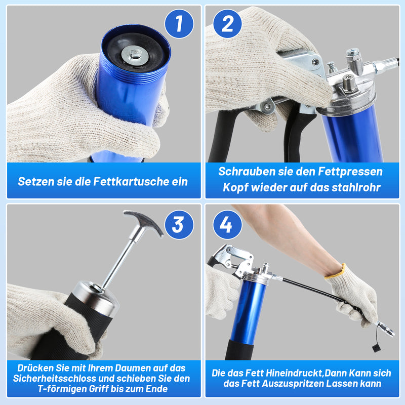 Sonnewelt Fettpresse Handhebelfettpresse Pistolenfettpresse