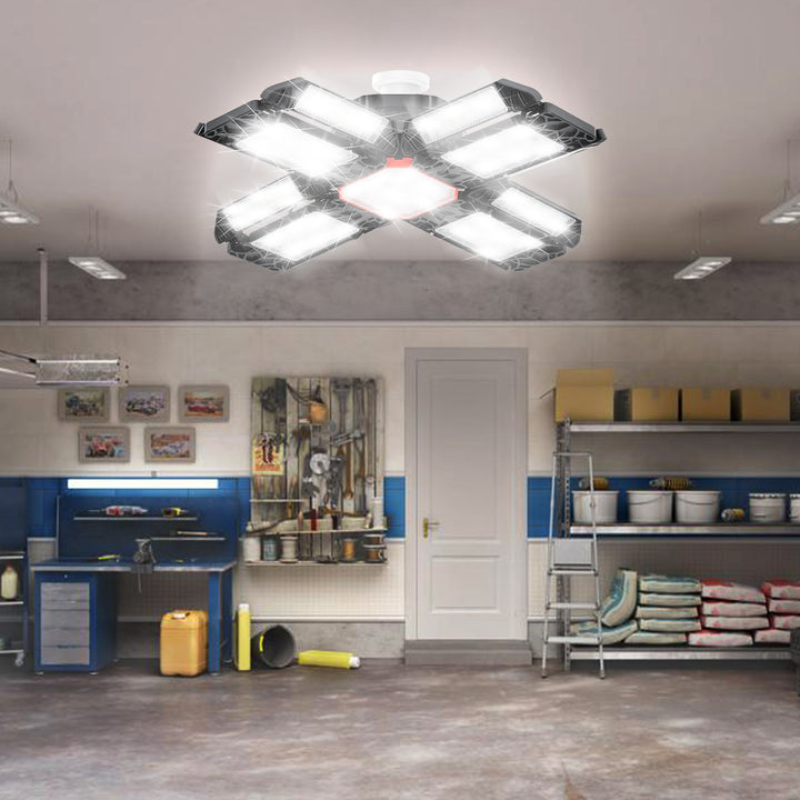 Sonnewelt Led Werkstatt Deckenleuchte Verstellbaren Paneelen 200W