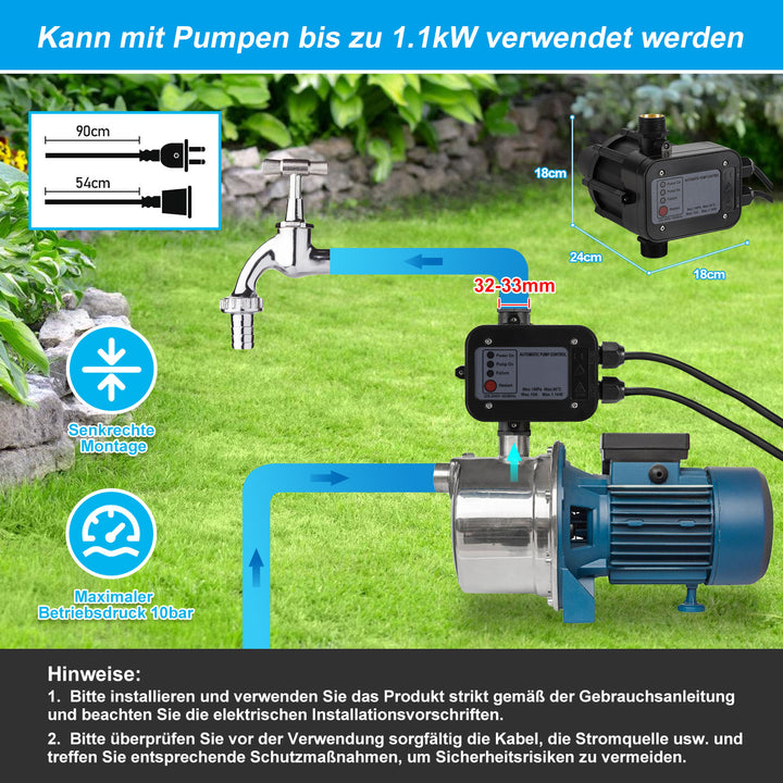 Sonnewelt pump switch pressure switch 10 bar
