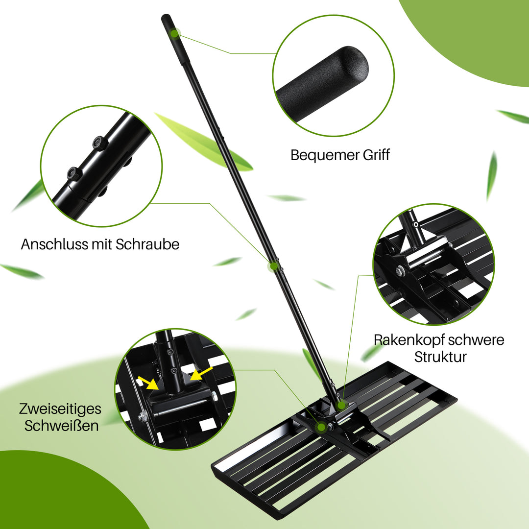 Sonnewelt Rasenrakel Nivellierrechen 75cmx25cm