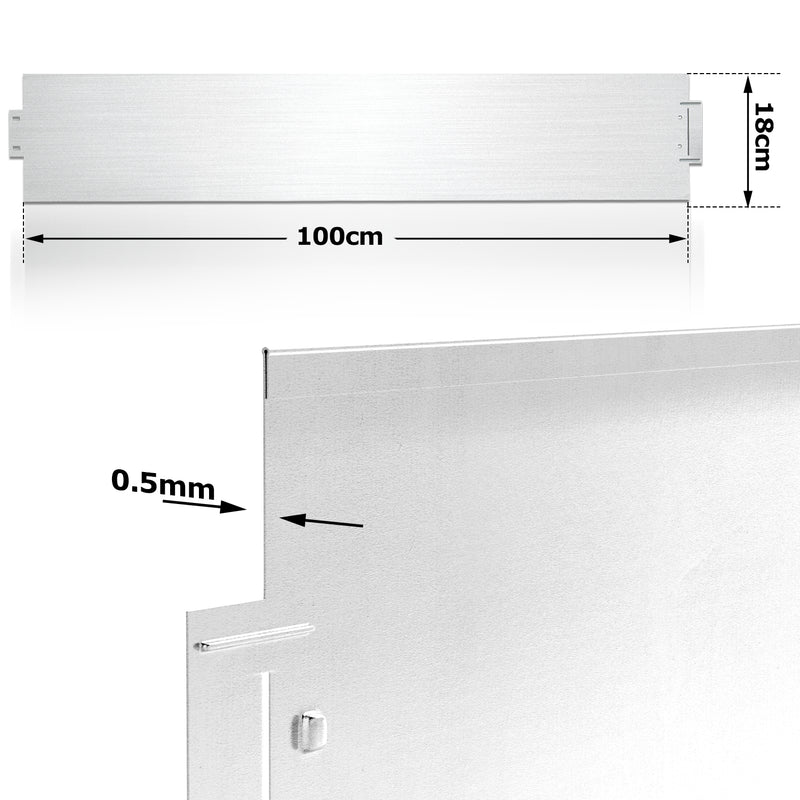 Sonnewelt Rasenkante Metall Beetumrandung 15cm/18cm Silber