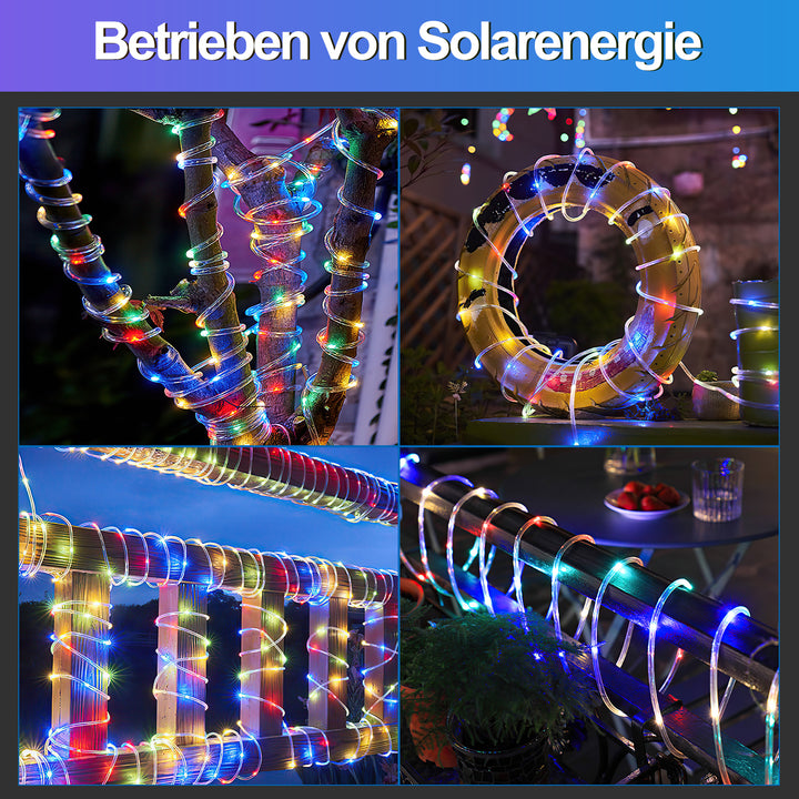 Sonnewelt Solar LED Lichterkette Aussen IP65