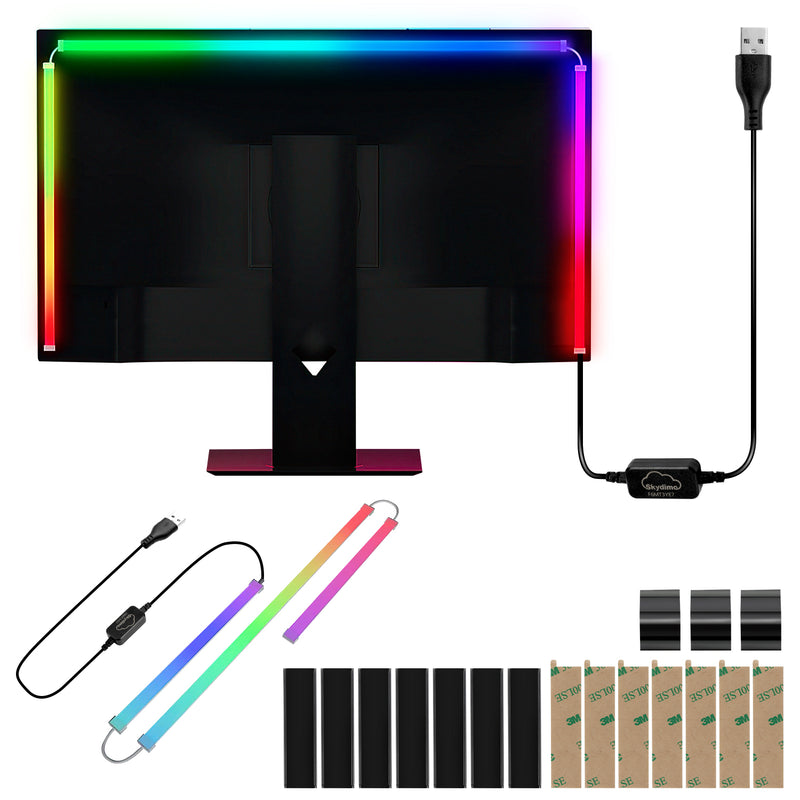 Sonnewelt Neon LED Strip RGBIC LED Streifen für PC-Monitor
