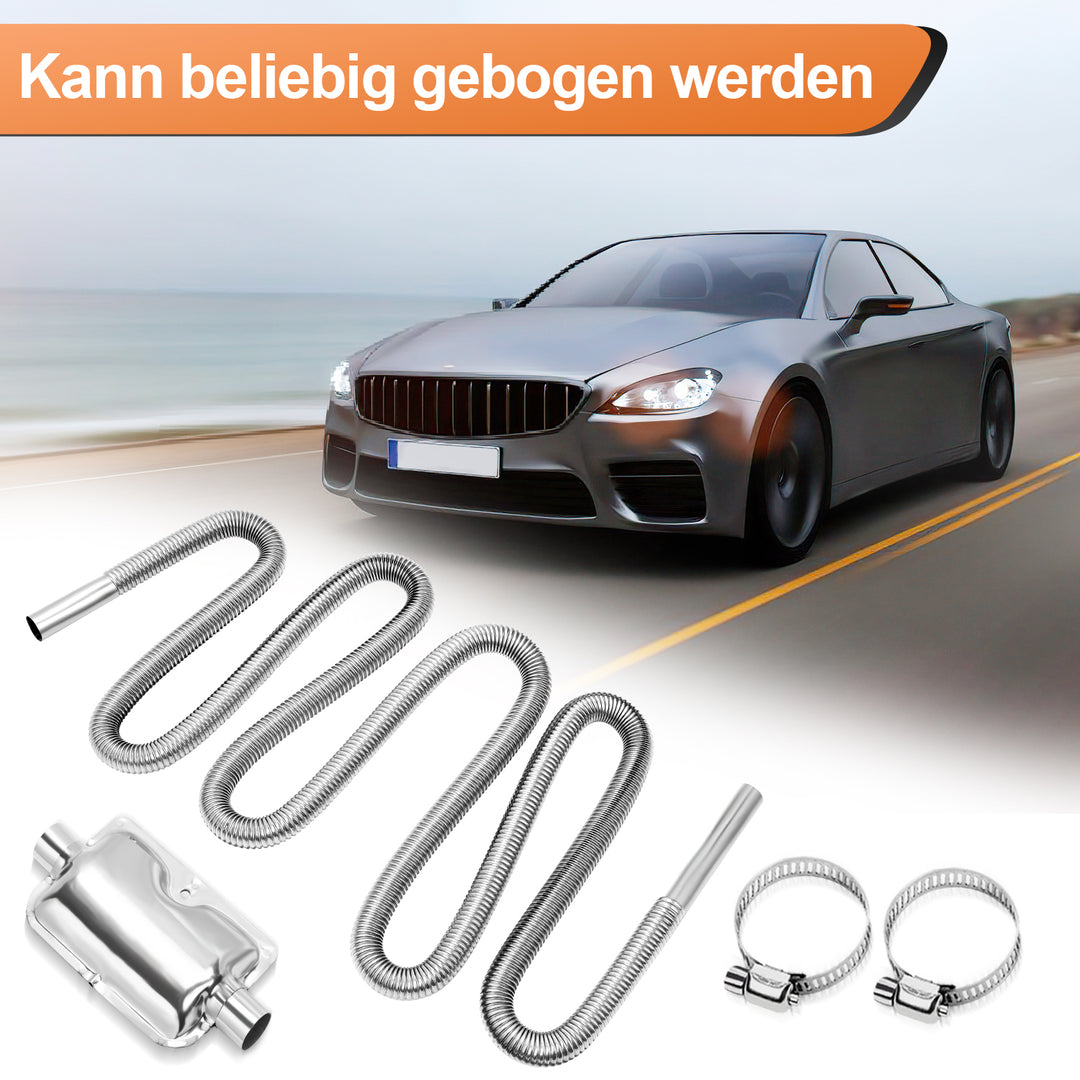 Sonnewelt Abgasschlauch Auto Edelstahl Schalldämpfer
