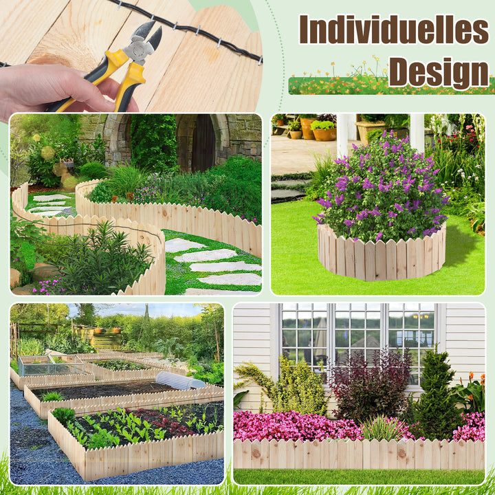 Sonnewelt Rasenkante Beeteinfassung Gartenzaun Holz