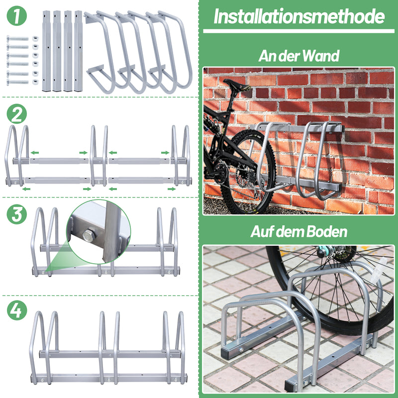 Sonnewelt Fahrradständer für 2/3/4/5/6 Fahrräder