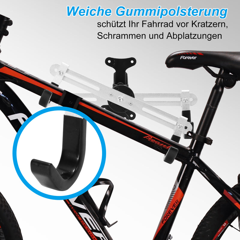 Sonnewelt Fahrradhalterung Wand Klappbare 360°