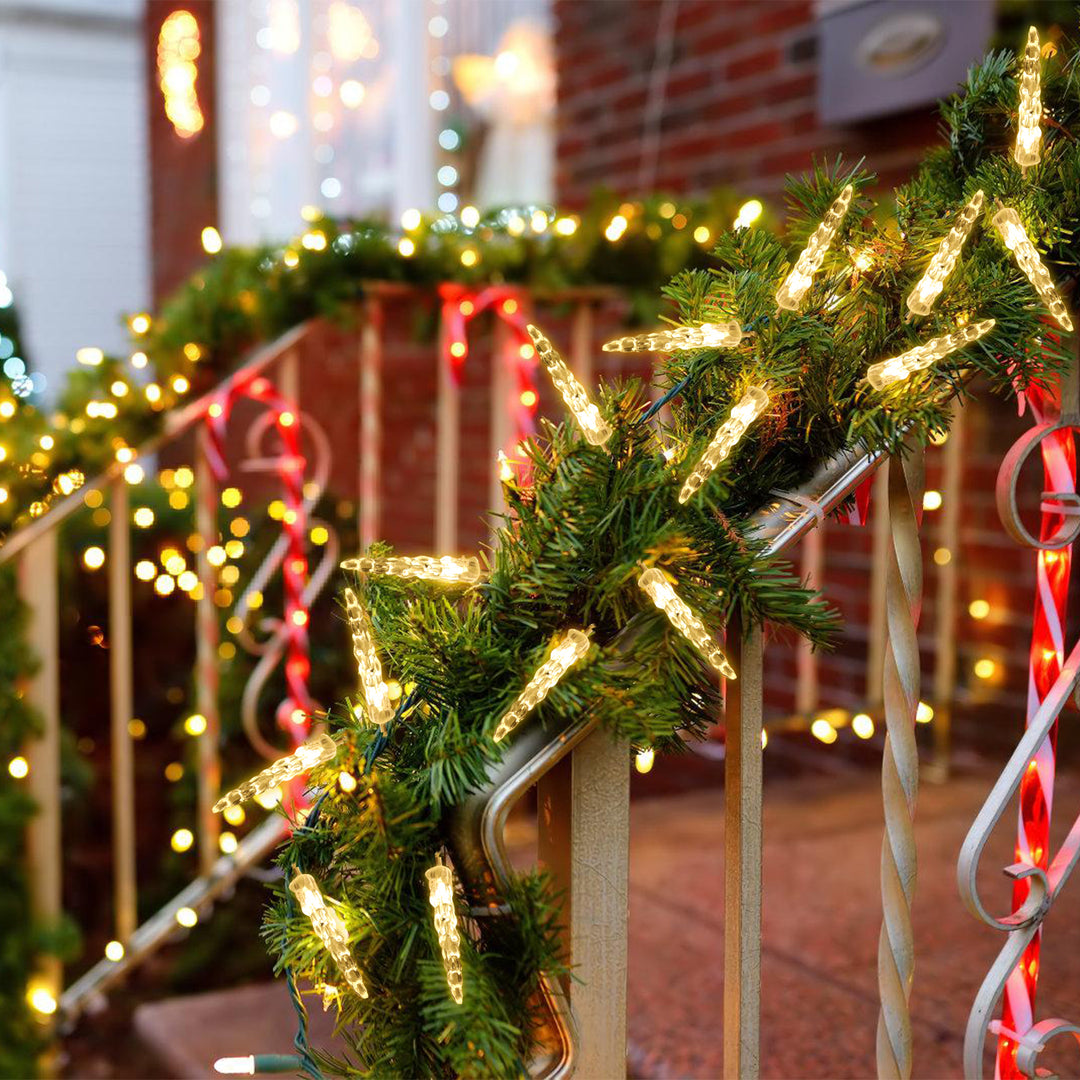 Sonnewelt Solar Icicle Fairy Lights with Remote Control 10m