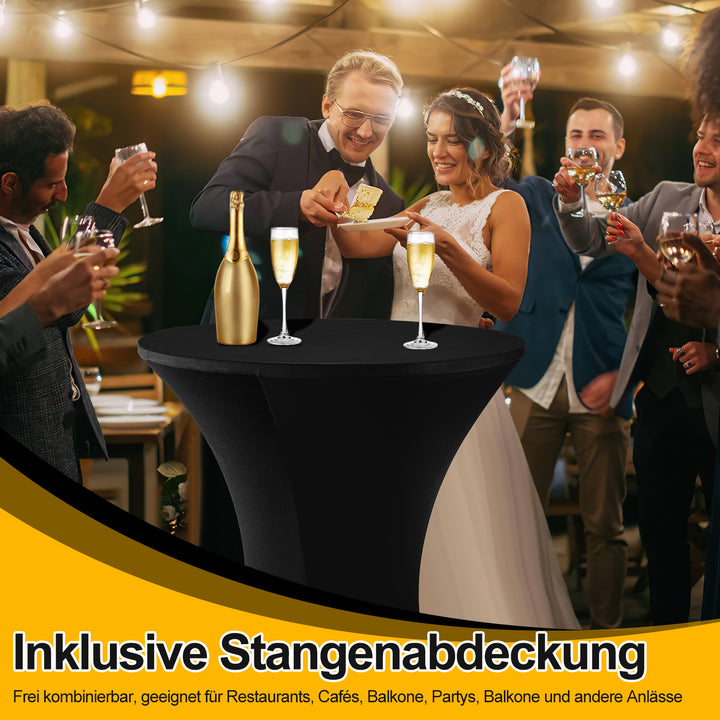 Sonnewelt folding bar table Ø80cm with cover