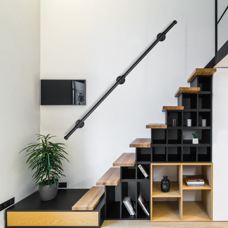Sonnewelt Handlauf Treppe Edelstahl Handlauf Schwarz