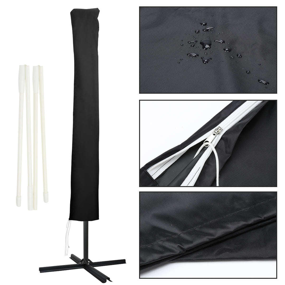 Sonnewelt Sonnenschirm Schutzhülle Abdeckung mit Stab