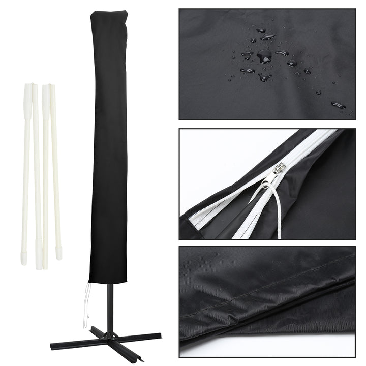 Sonnewelt Sonnenschirm Schutzhülle Abdeckung mit Stab