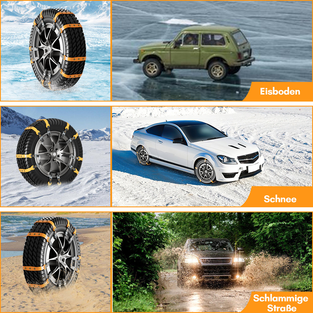 Sonnewelt Snow Chains Emergency Anti-Slip 10 Pieces