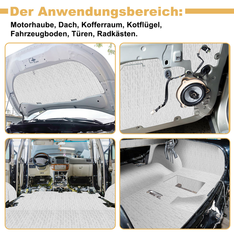 Sonnewelt Alubutyl Dämmmatte Auto Selbstklebend